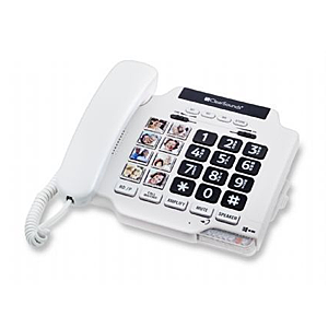 ClearSounds CSC500 Amplified Large Button Speakerphone w/Photo Frame Buttons - Up to 40dB Amplification, T-Coil Hearing Aid Compatible